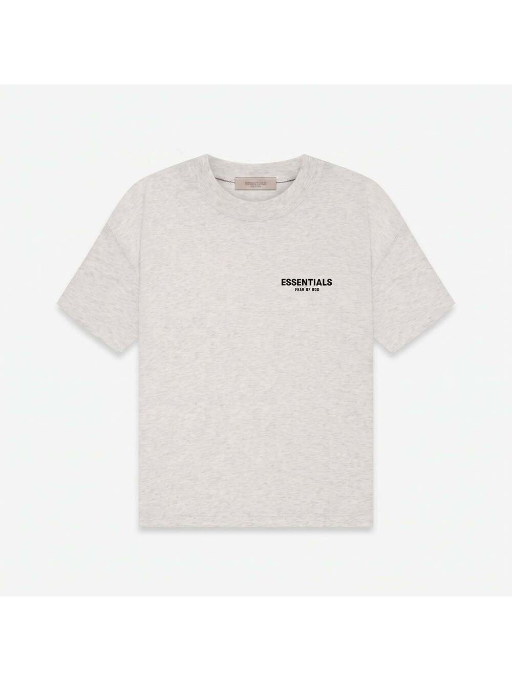 Fear of God Essentials Chest Logo T-Shirt - Light Oatmeal
